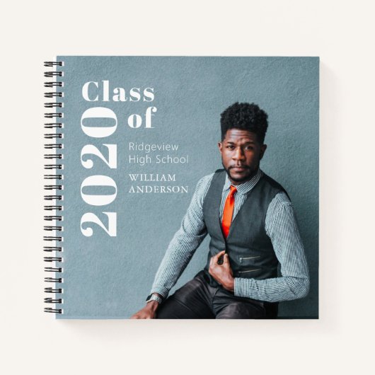 Carnet Simple Photo Bold Diplôme photo (Devant)