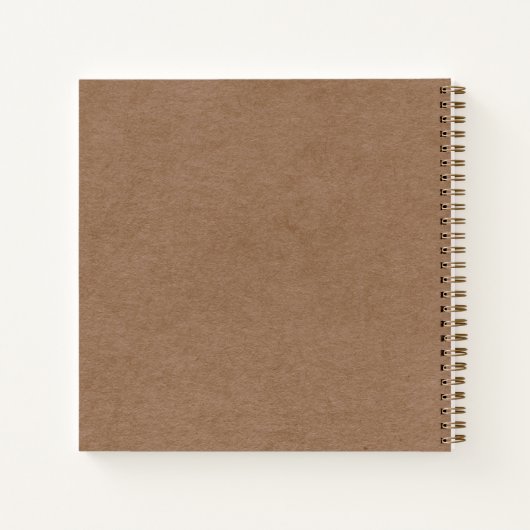 Carnet simple Rustique Mariage Guestbook (Dos)