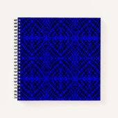 Carnet Simple Scribble | Carreaux miroir | Bleu | (Devant)