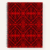 Carnet Simple Scribble | Carreaux miroir | Rouge | (Devant)