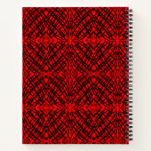Carnet Simple Scribble | Carreaux miroir | Rouge | (Dos)
