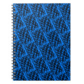 Carnet Simple Scribble | Noir | Angled | Bleu | (Devant)