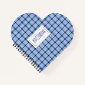 Carnet Simple Style Chake Rustique Bleu (Devant)