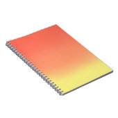 Carnet Simple Sunset Ombre Effet orange et jaune (Côté Droit)