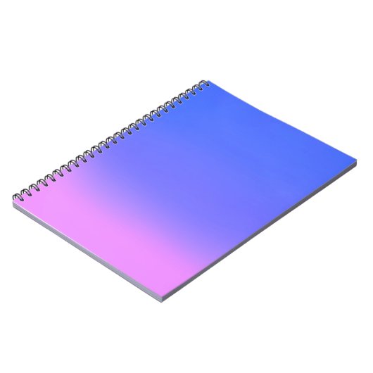 Carnet Simple Sunset Ombre Effet rose et bleu (Côté gauche)