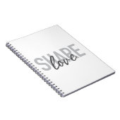 Carnet Simple, urban, trendy, modern type Share Love (Côté Droit)