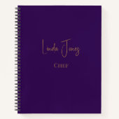 Carnet Simple violet simple (Devant)