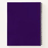 Carnet Simple violet simple (Dos)