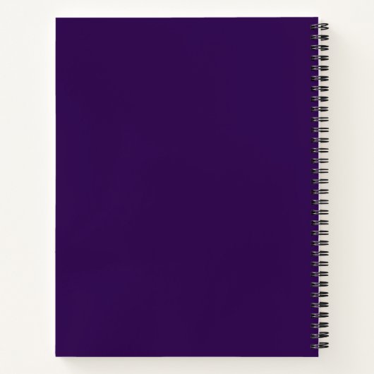 Carnet Simple violet simple (Dos)