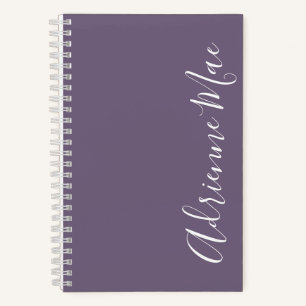 Carnet Simplement Élégant Raisin Violet Personnalisé
