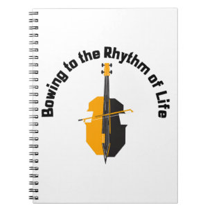 Carnet S'incliner au rythme de la vie Violoncelle