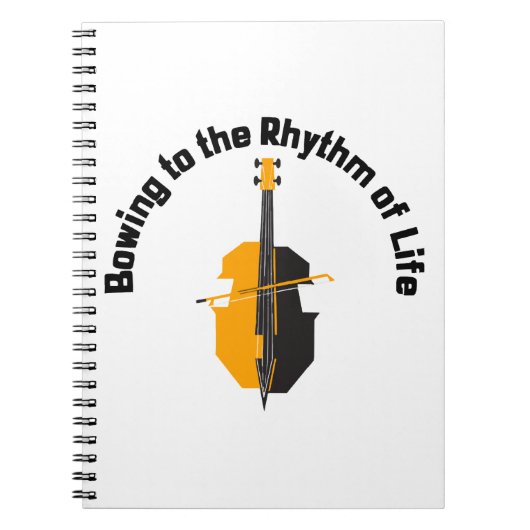 Carnet S'incliner au rythme de la vie Violoncelle (Devant)
