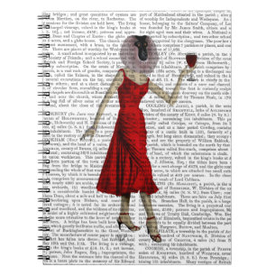Carnet Singe avec du vin