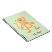 Carnet Singe de dessin animé mignon (Côté Droit)