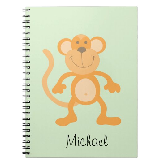 Carnet Singe de dessin animé mignon (Devant)