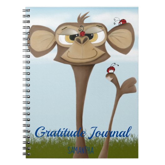 Carnet Singe idiot et coccinelles (Devant)