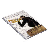 Carnet Singe Jouant à la trompette (Côté Droit)
