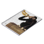 Carnet Singe Jouant à la trompette 2 (Côté gauche)