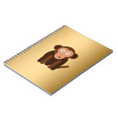 Carnet Singe mignon personnalisé (Côté gauche)