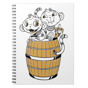 Carnet Singe tribal de dessin animé