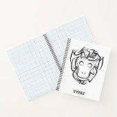 Carnet Singe tribal noir et blanc (Intérieur)