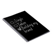 Carnet Single Taken Checklist Style Motivational Quote N (Côté Droit)