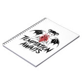 Carnet Sinister Gothic Demon Design - Tentation Attend (Côté gauche)