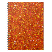 Carnet Sinopia Orange Parties scintillant (Devant)