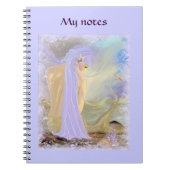 Carnet Sirène aux cheveux néon (Devant)