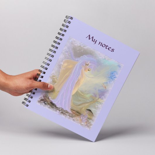 Carnet Sirène aux cheveux néon