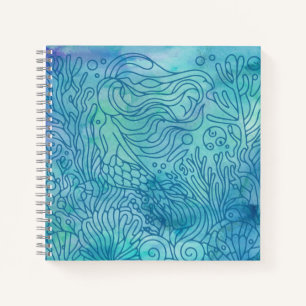 Carnet Sirène - Bleu