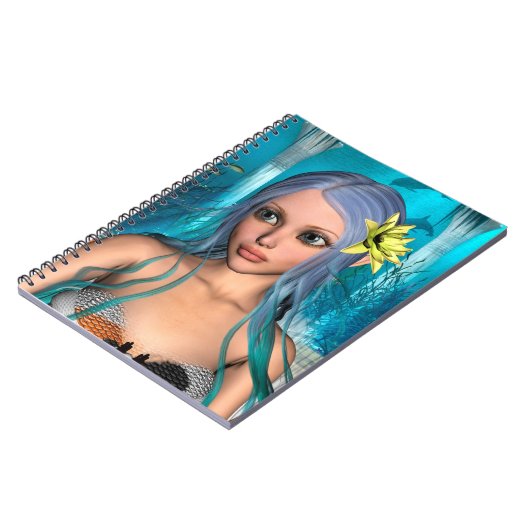 Carnet Sirène Bleue (Côté gauche)