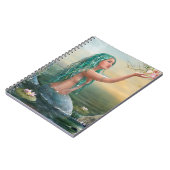 Carnet sirène d'une chevelure verte (Côté gauche)