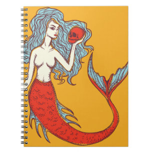 Carnet Sirène et crâne