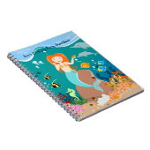 Carnet Sirène et dauphins sous la mer fête d'anniversaire (Côté Droit)