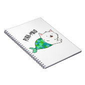 Carnet Sirène Féline Chat Drôle Pun (Côté Droit)