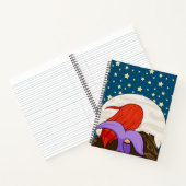 Carnet Sirène lunaire à la nuit étoilée de la lune (Intérieur)