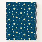 Carnet Sirène lunaire à la nuit étoilée de la lune (Dos)