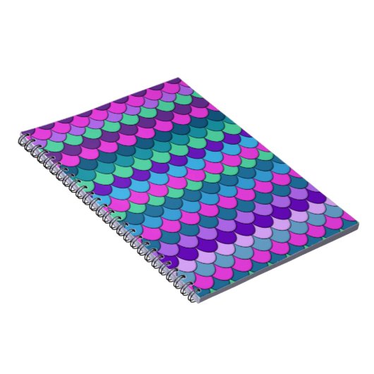 Carnet Sirène multicolore colorée (Côté Droit)