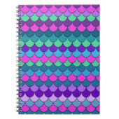 Carnet Sirène multicolore colorée (Devant)