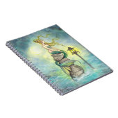 Carnet Sirène mystique avec Imaginaire lanterne et lune (Côté Droit)