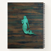 Carnet Sirène rustique (Turquoise) (Dos)