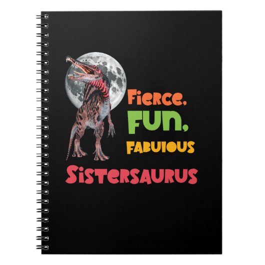 Carnet Sistersaurus Équipe de dinosaures sœurs appariées  (Devant)