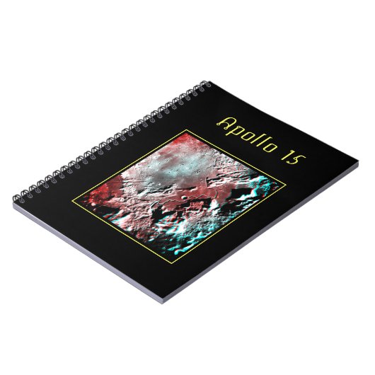 Carnet Site d'atterrissage Apollo 15 Anaglyph iPad Pro Co (Côté gauche)