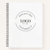 Carnet Site Web de logo d'entreprise grand format personn (Devant)