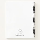 Carnet Site Web de logo d'entreprise grand format personn (Dos)