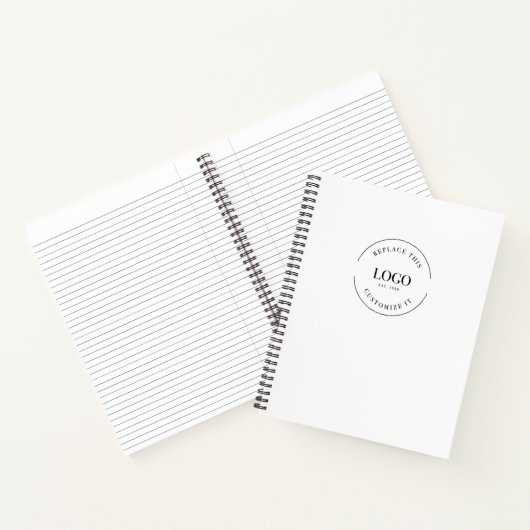 Carnet Site web de promotion de code QR avec logo personn (Intérieur)