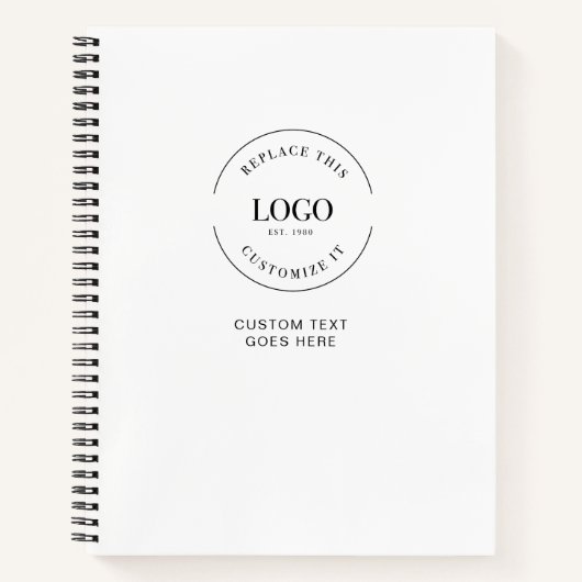 Carnet Site Web de Texte de Code QR de Logo Simple (Devant)