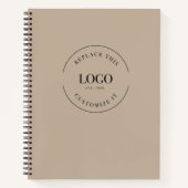 Carnet Site Web d'entreprise à logo personnalisé simple b (Devant)