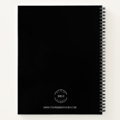 Carnet Site Web du logo Entreprise blanche Personnalisé n (Dos)